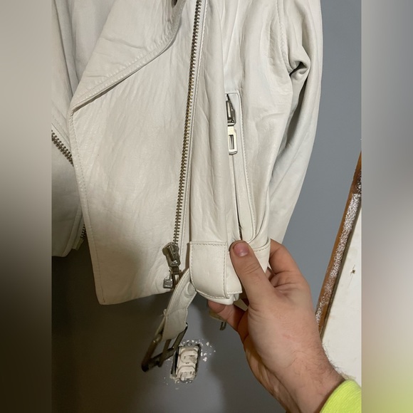 Vintage Victoria Leather White Leather Jacket - Picture 5 of 9